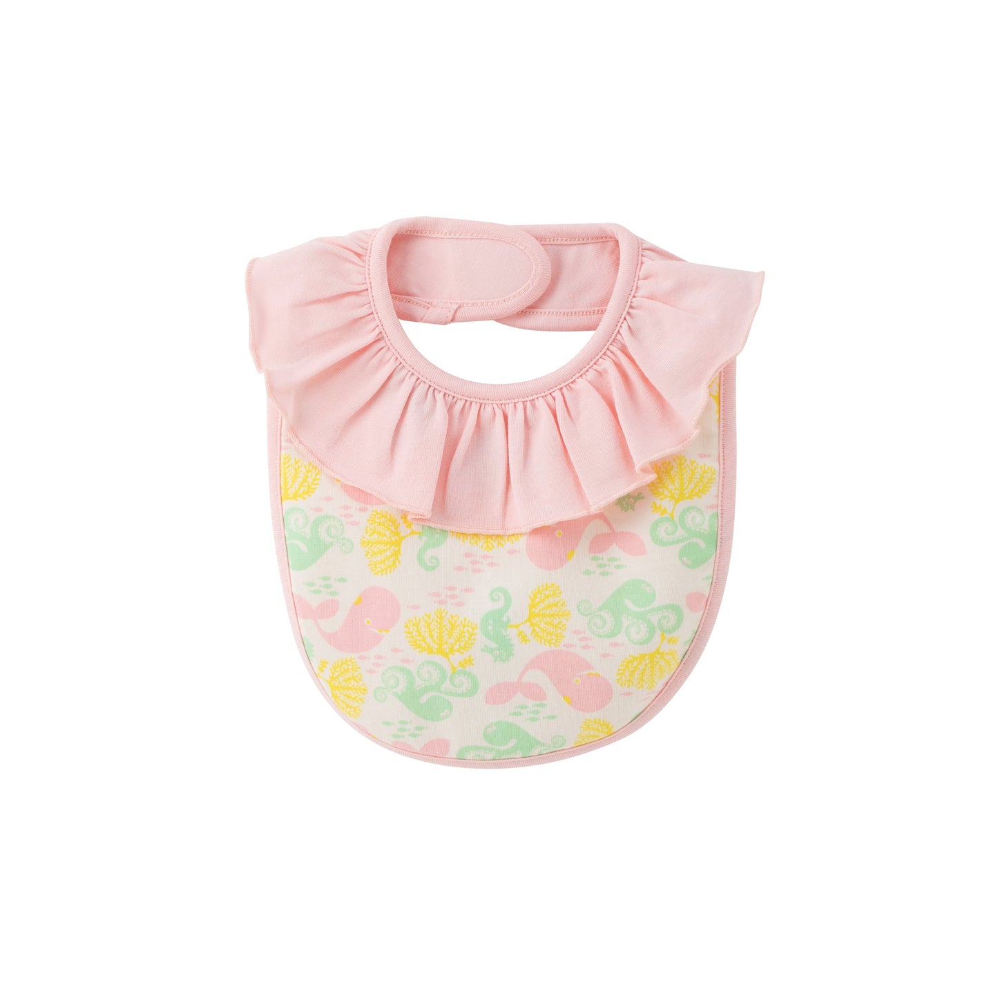 Baby Girl's Bib All Over Print Organic Cotton