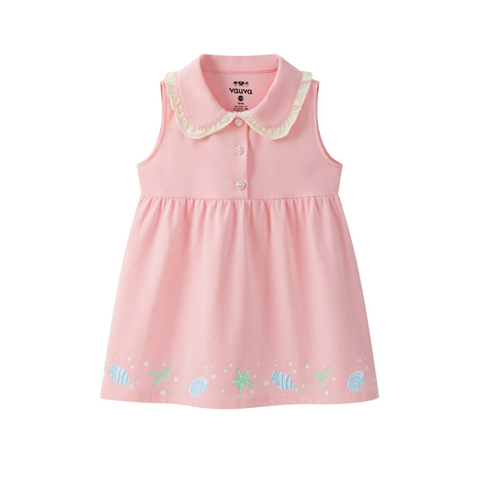 Baby Girl's Organic Cotton Plain Dress