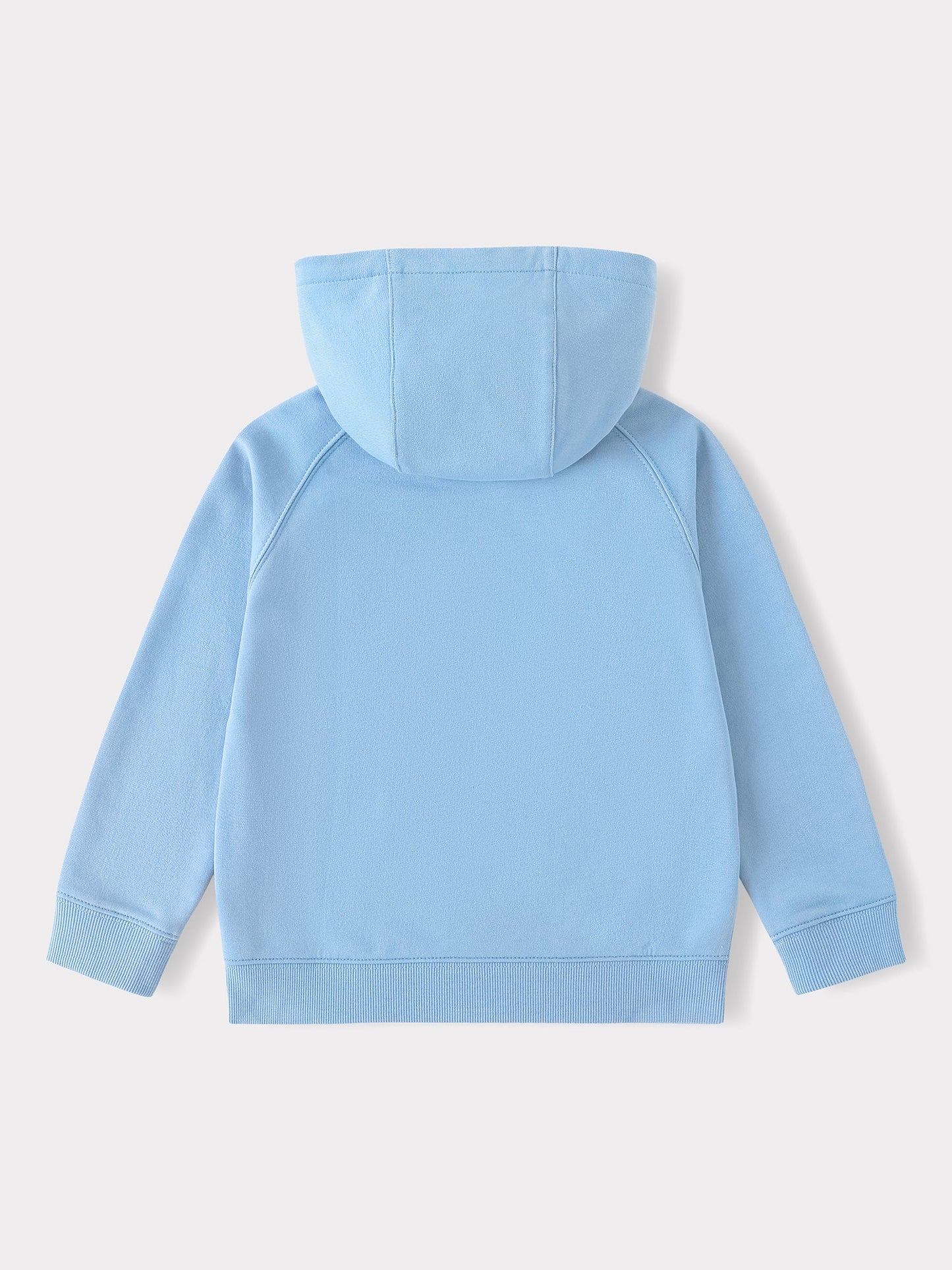 Kid Long Sleeve Embroidery Zipped Hoodie