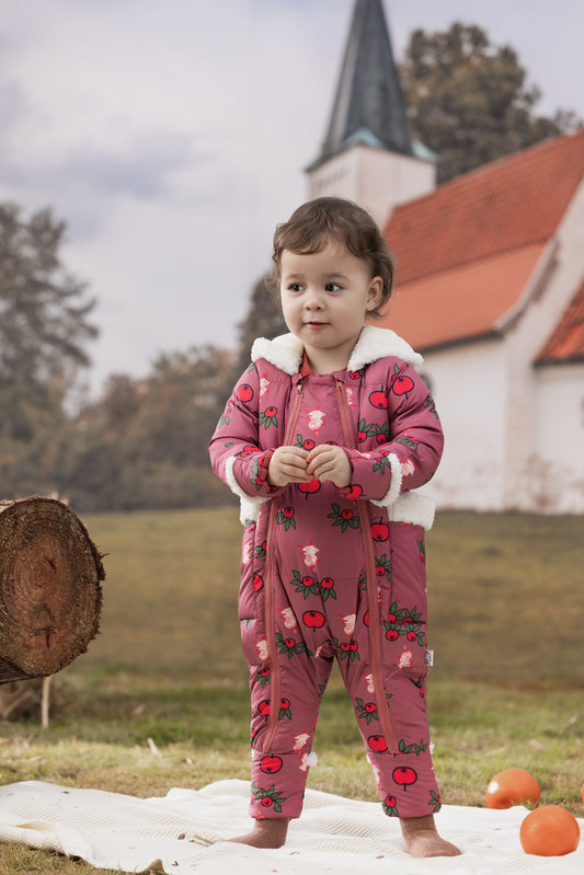 Baby Girls Long Sleeve Padded Romper