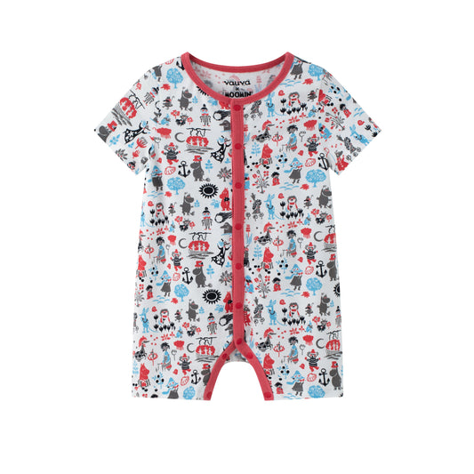 Baby Moomin Printed Short Sleeved Romper
