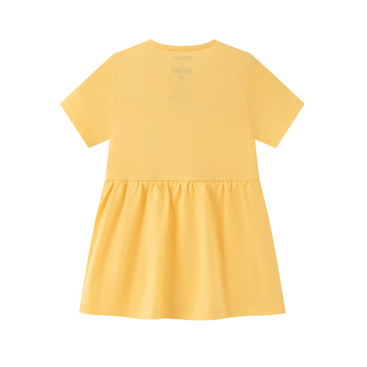 Baby Girl Little My Embroidered Short Sleeve Dress
