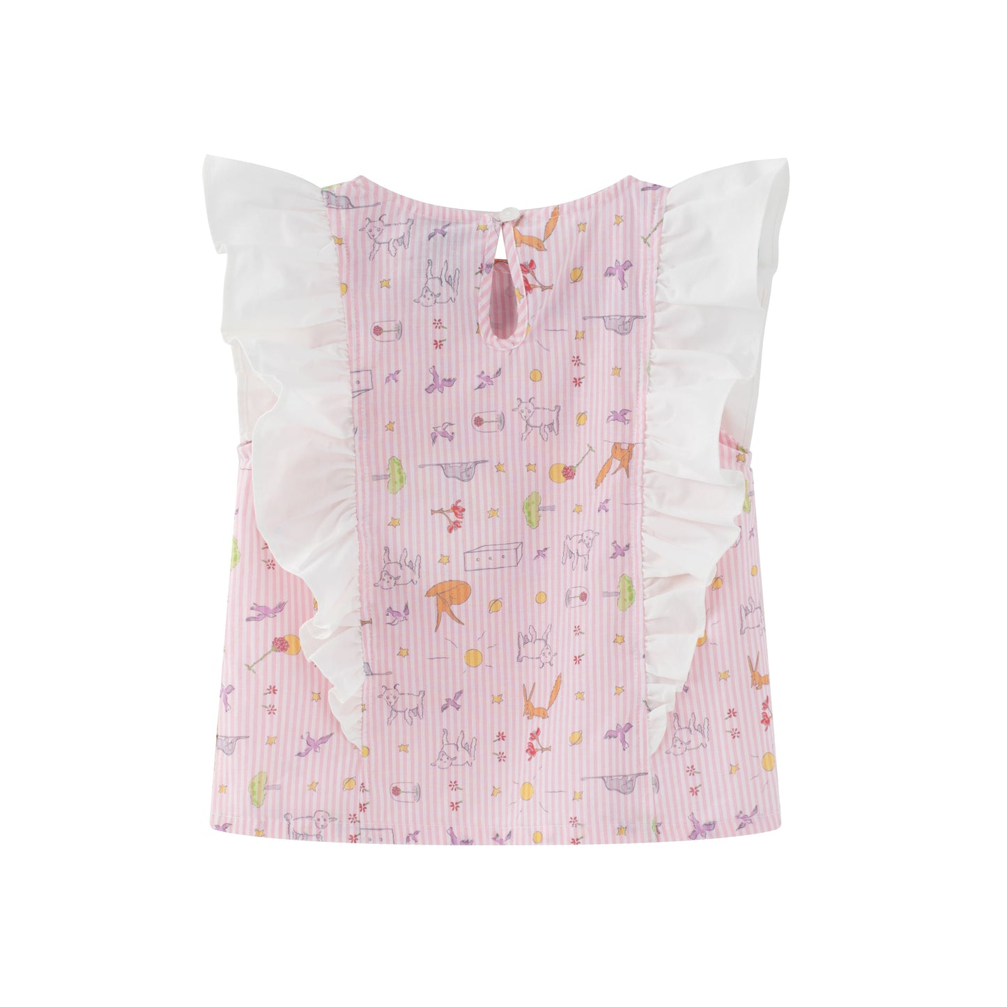 Toddler Girl Yarn Dyed Stripe Layer Top