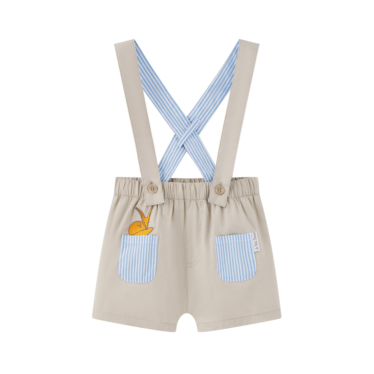 Baby Boy Strength Cotton Twill Embroidered Dungaree