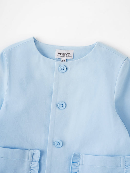 Kid Frills Buttoned Jacket