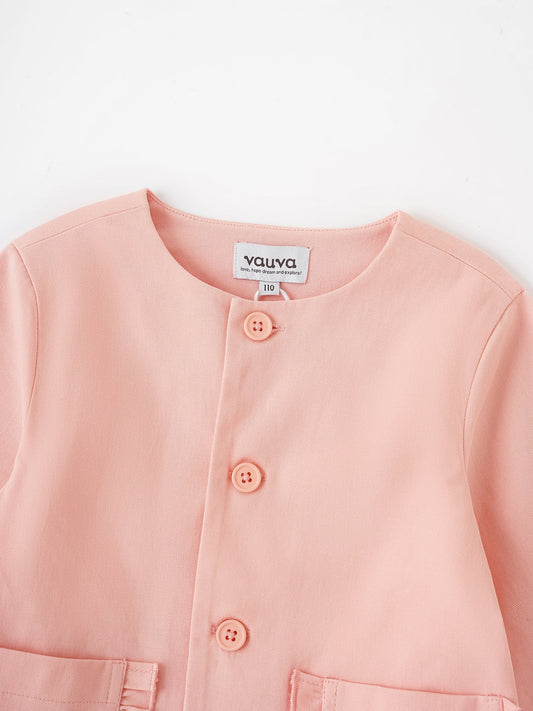 Kid Frills Buttoned Jacket