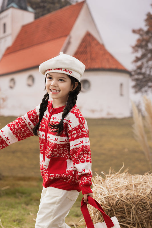 Kid Jacquard Cotton Cashmere Jacket