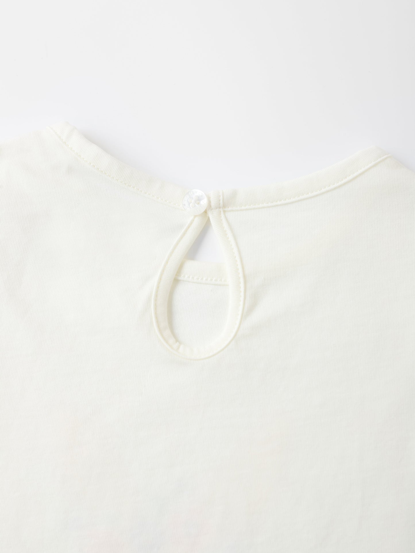 Kid Lace Cap Sleeve Bunny Print Tee