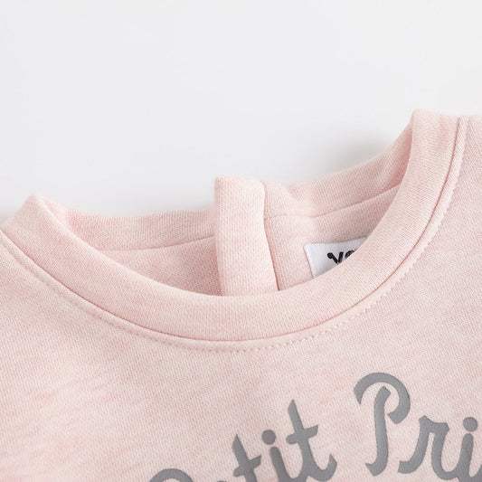 Character-Print Ruffle Sleeves Sweatdress