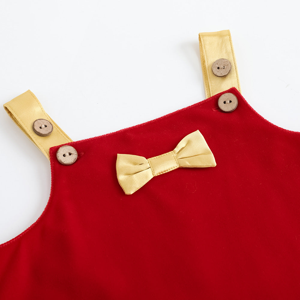 Baby Girls Red Corduroy Dress