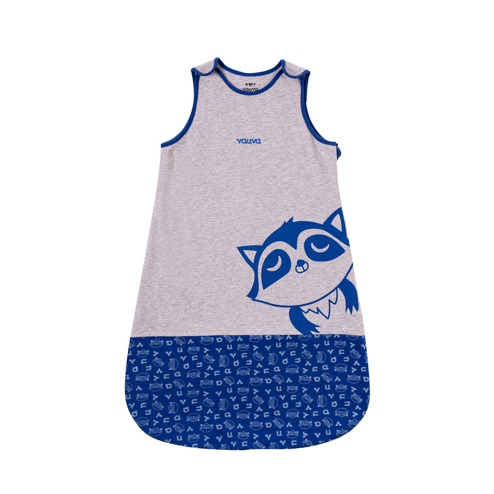 Baby Boys Raccon Pattern Sleeping Bag Organic Cotton