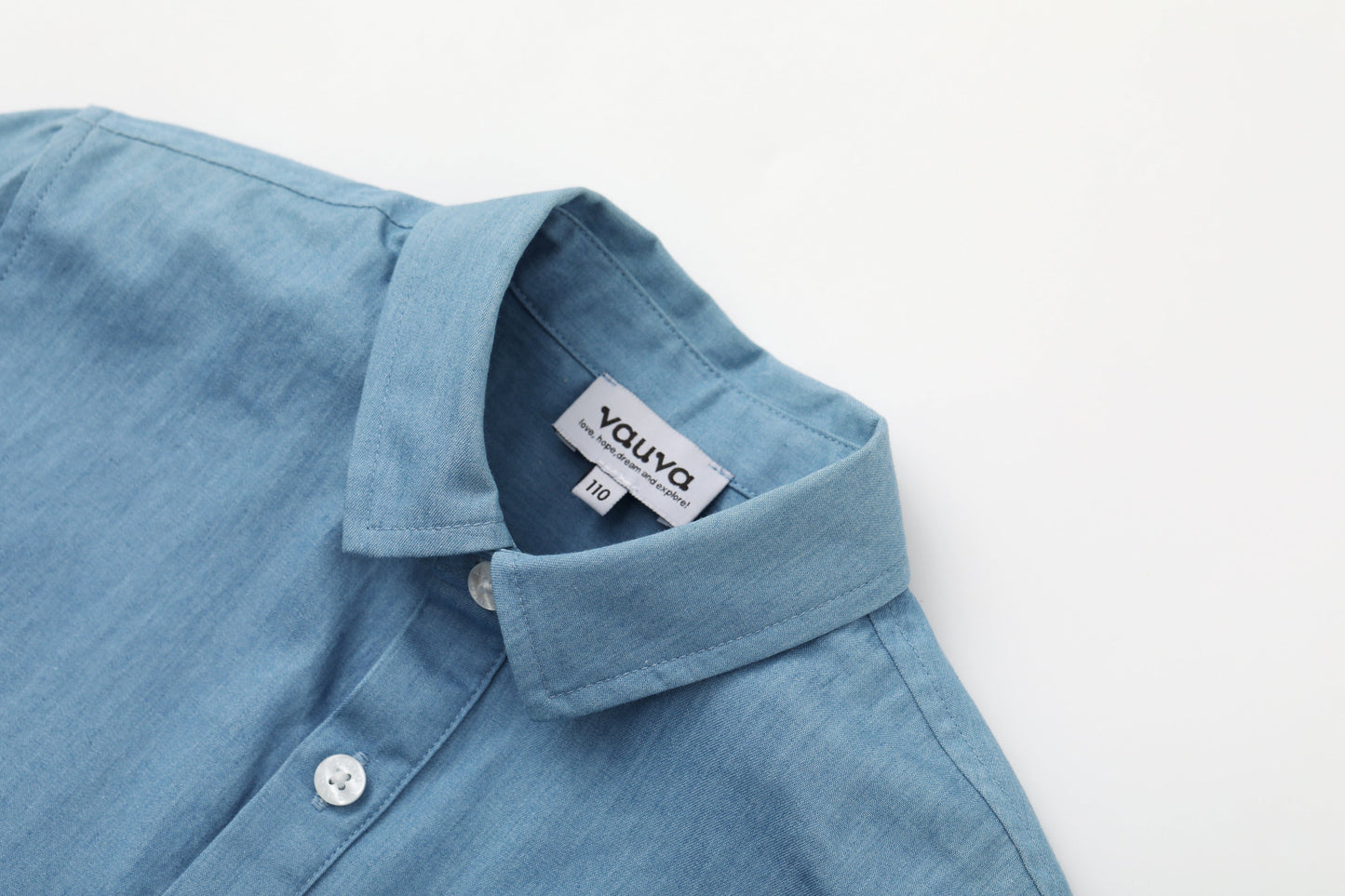 Toddler Plain Print Short Sleeves Shirt With Pocket