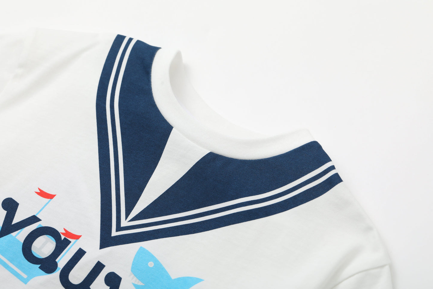 Toddler V Neck Logo Print T-Shirt Top