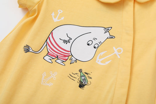 Baby Girl Moomin Print Short Sleeve Romper