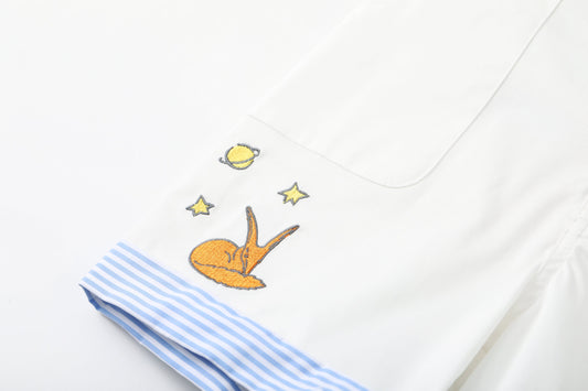 Toddler Little Fox Embroidered Shorts
