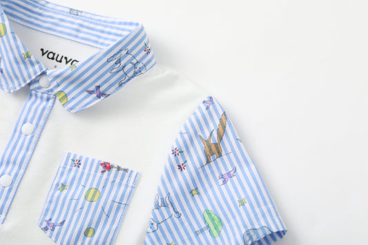 Baby Boy Yarn Dyed Stripe Bodysuit