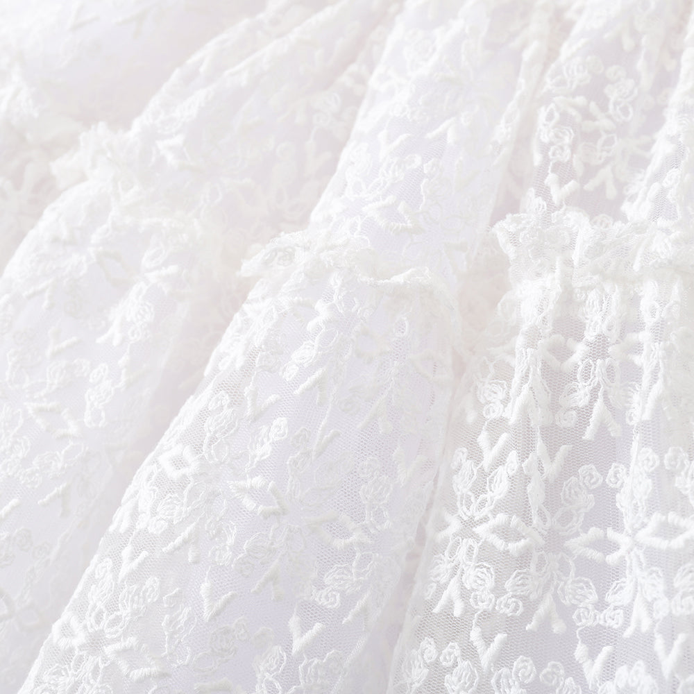 Lace-Embellished Skirt