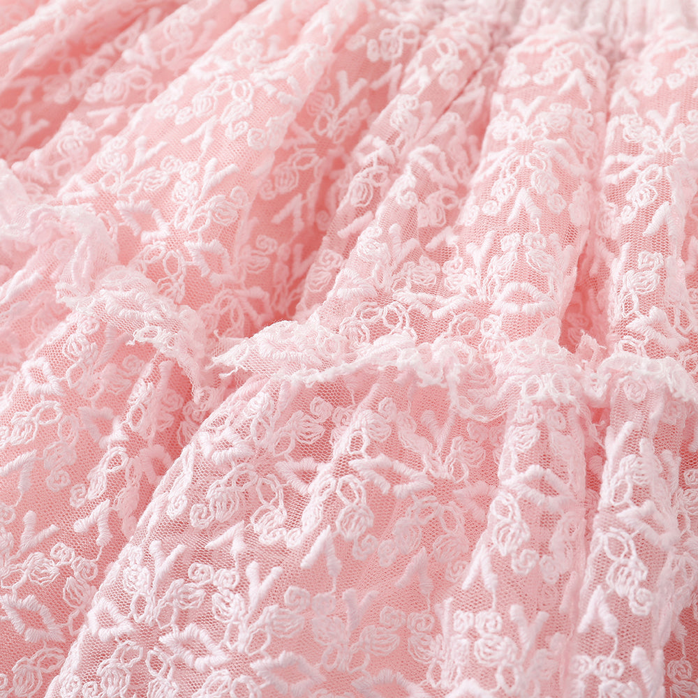 Lace-Embellished Skirt