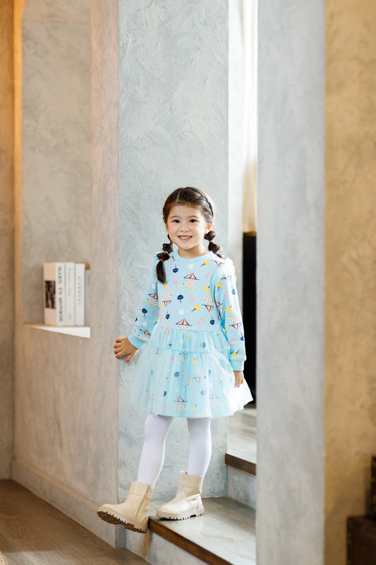 Unicorn-Print Frill Sweatshirt