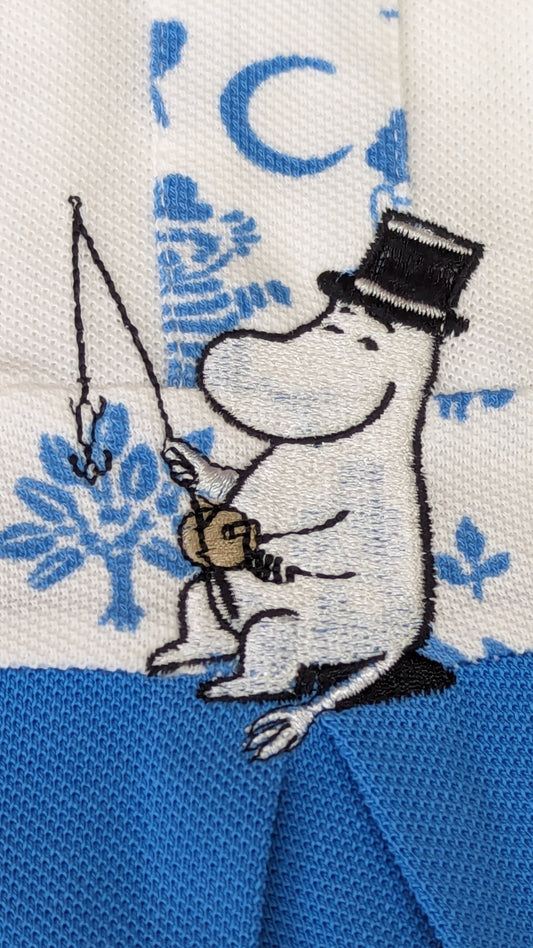 Baby Boy Moominpapa Embroidered Polo Romper