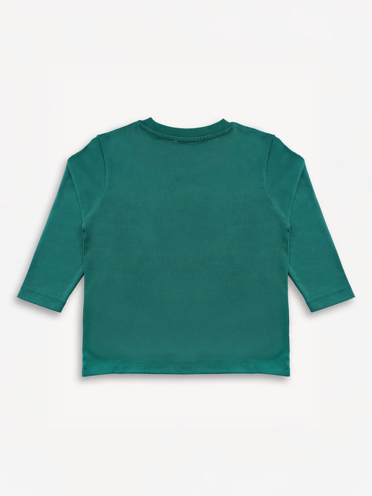 Owl-Printed Long Sleeve Tee