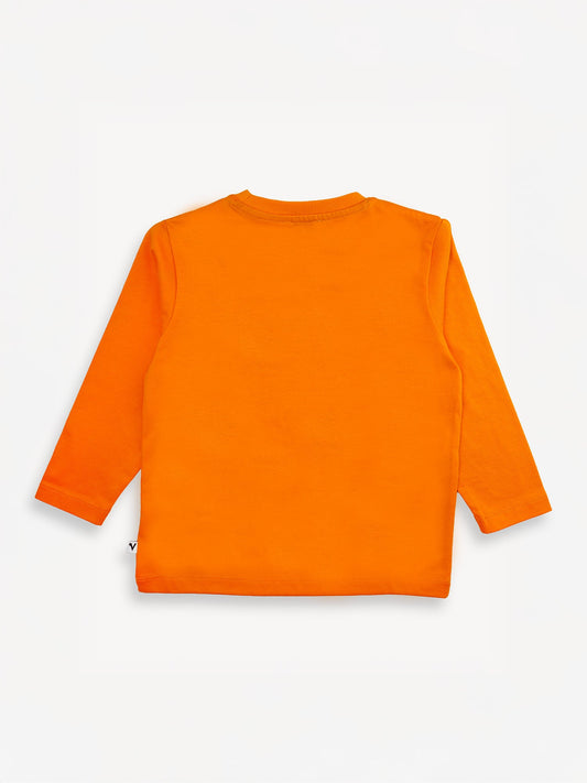 Owl-Printed Long Sleeve Tee