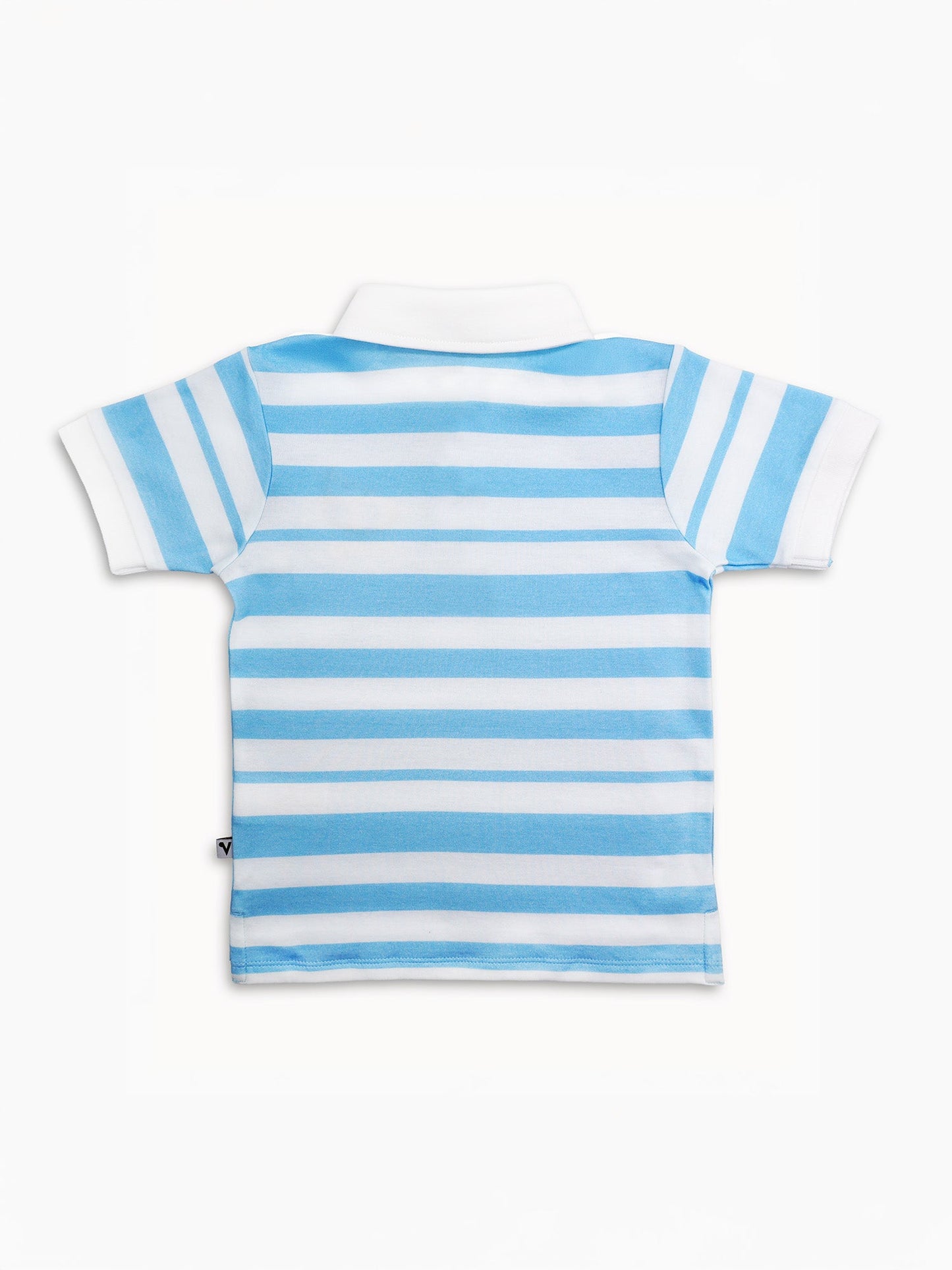 Kid Short Sleeve Watermelon Embroidery Polo Shirt