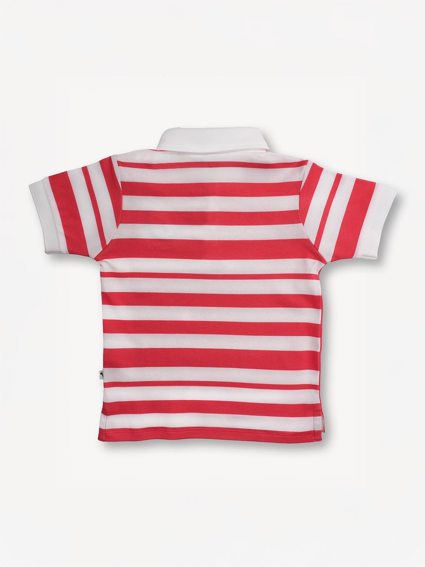 Kid Short Sleeve Watermelon Embroidery Polo Shirt