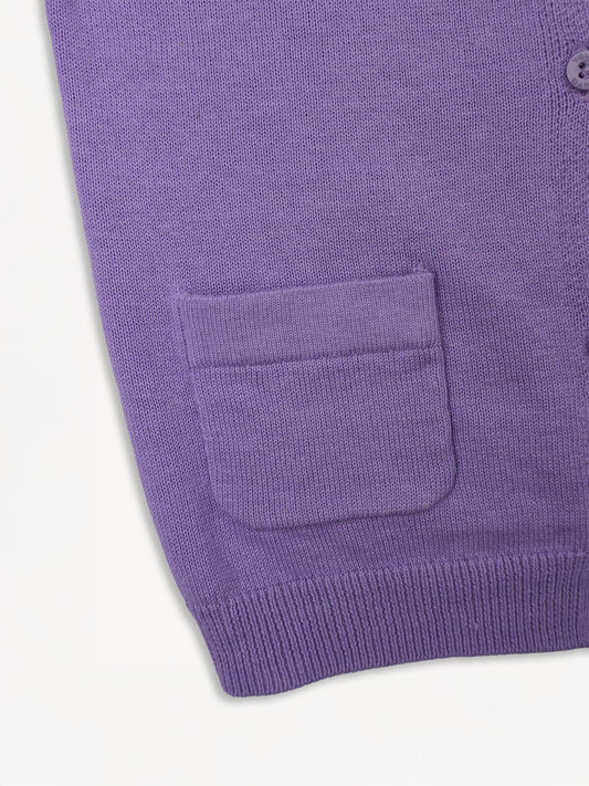 Kid Bunny Embroidery Cardigan