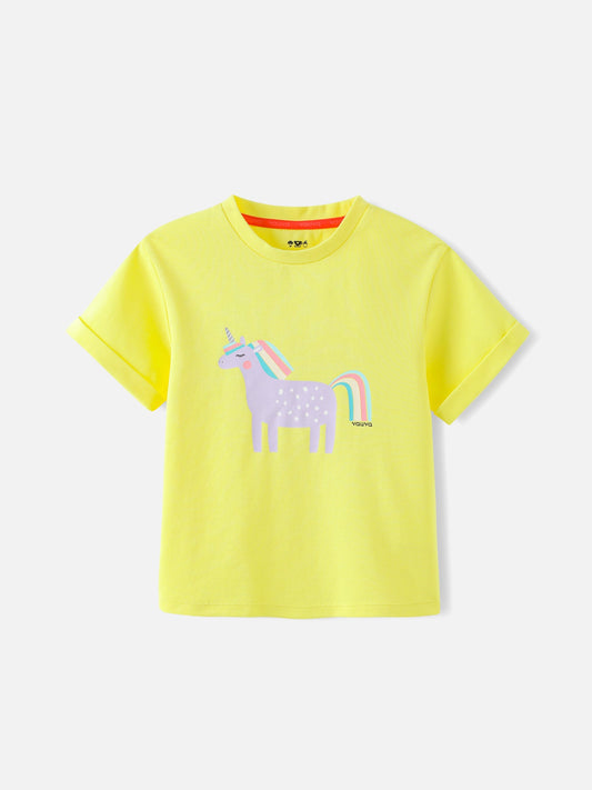 Girls Short Sleeves Graphic Tee