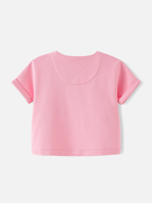 Baby Girls Sleeveless Applique T-Shirt