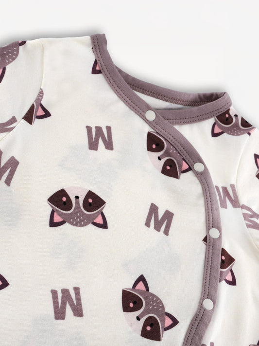 Baby's Romper And Bib Set