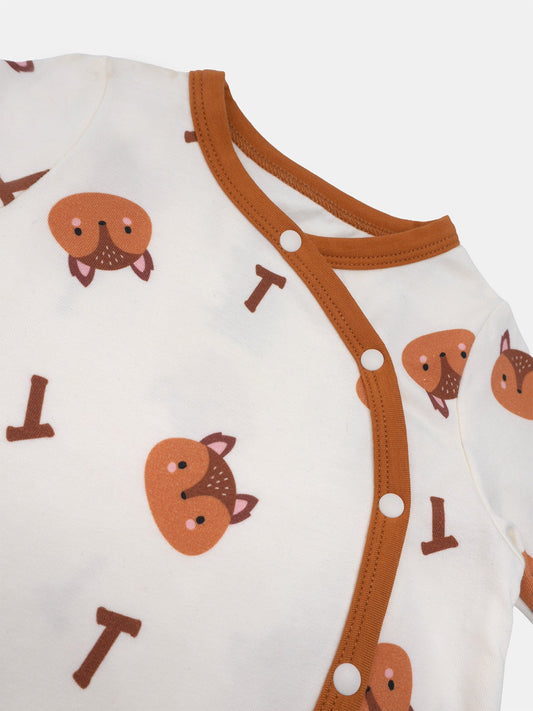Baby's Romper And Bib Set