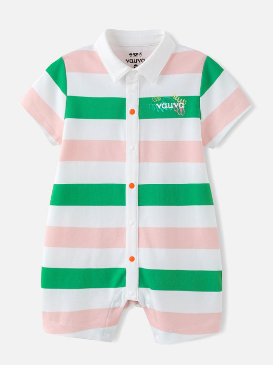 Baby's Stripy Shortie Romper