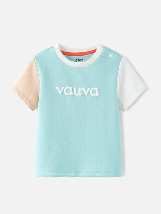 Baby's Color Block Logo Tee