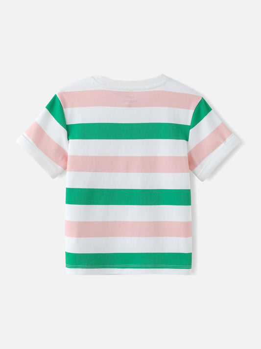 Kids Stripy Short Sleeves Tee