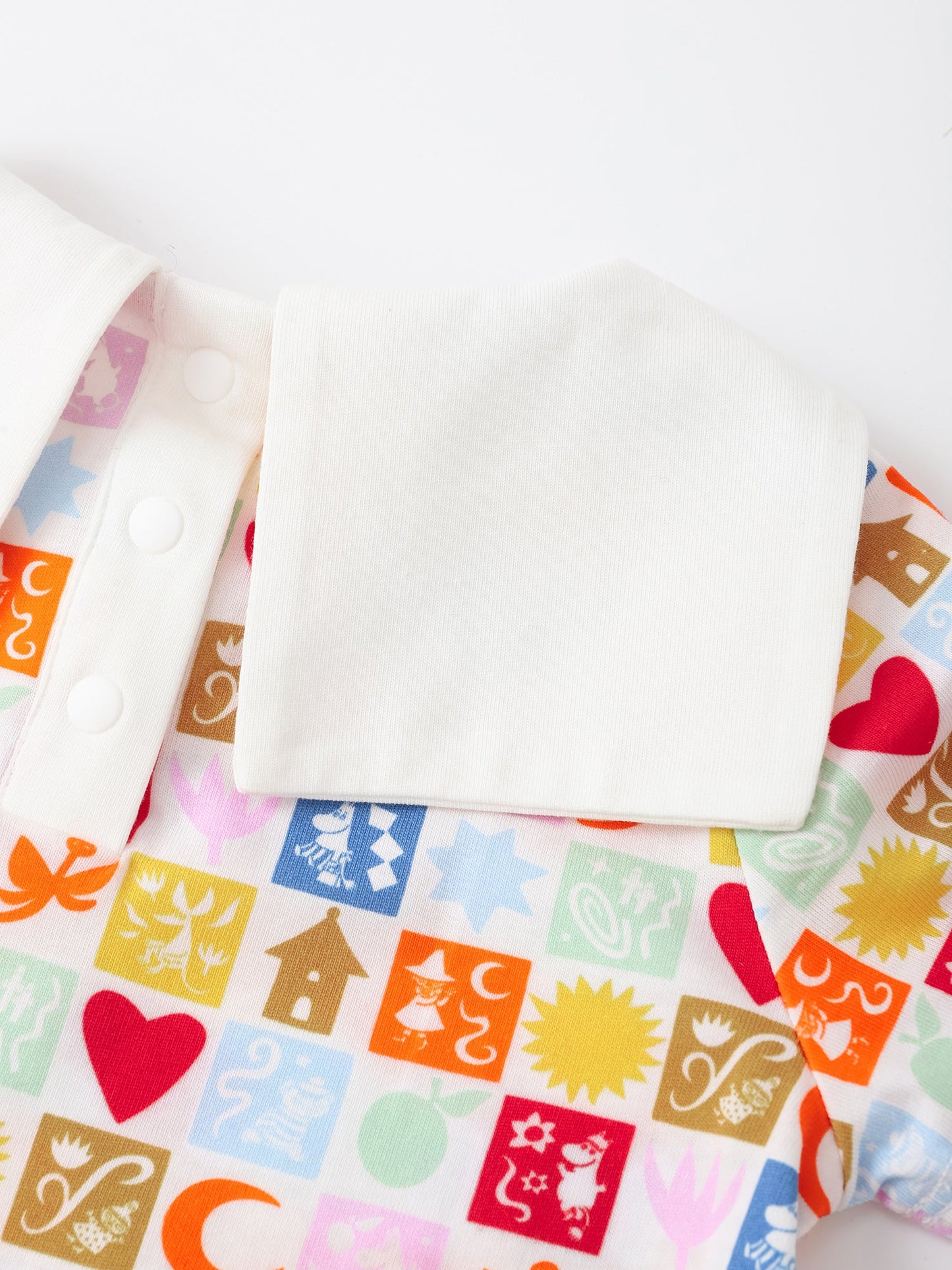 Moomin 80Th Anniversary Baby Sailor Collar Short Sleeve All-Over Print Romper