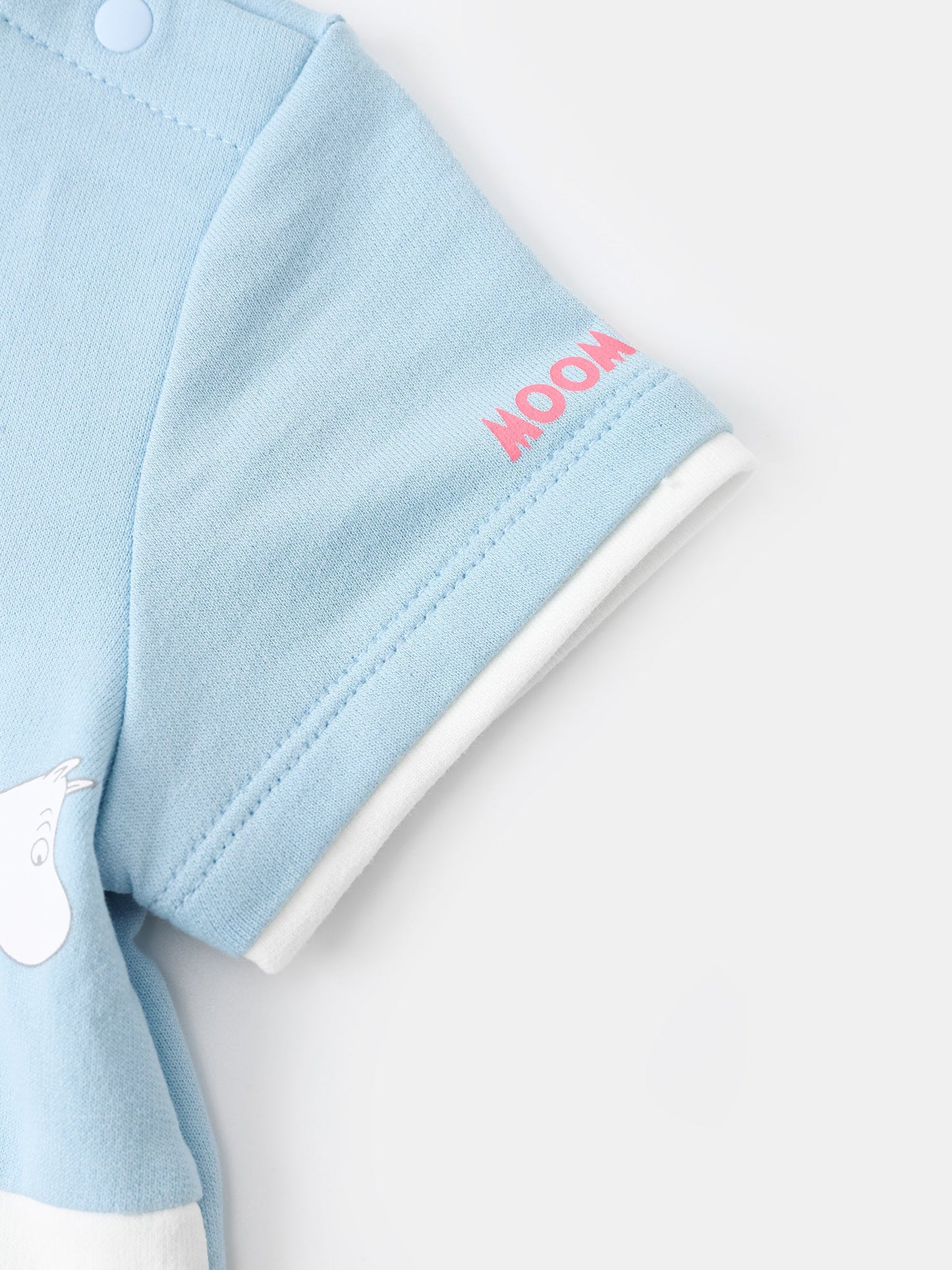Baby Short Sleeve Colorblock Print Sweatshirt