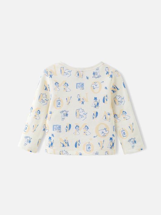 Baby All‑Over Print Long‑Sleeve Top
