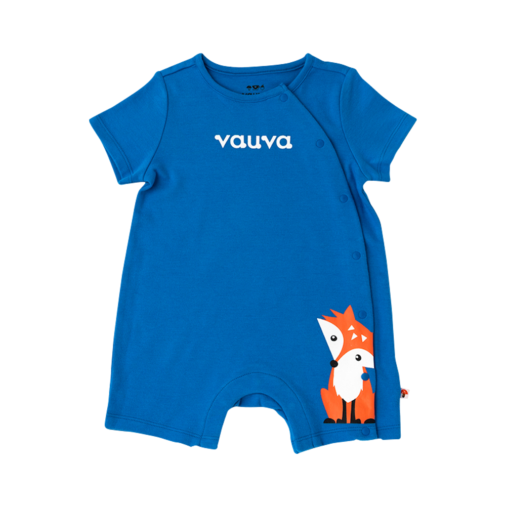 Organic Cotton Baby 2-Packs Fox & Bear Rompers