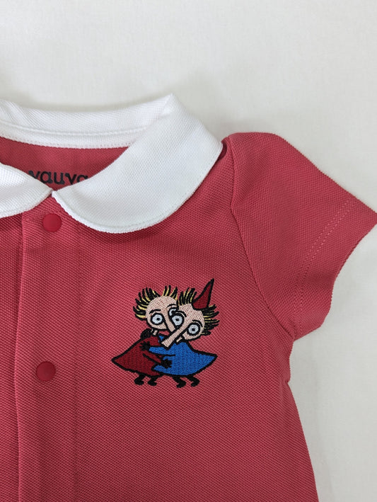 Baby Girl Thingumy & Bob Embroidered Short Sleeves Romper