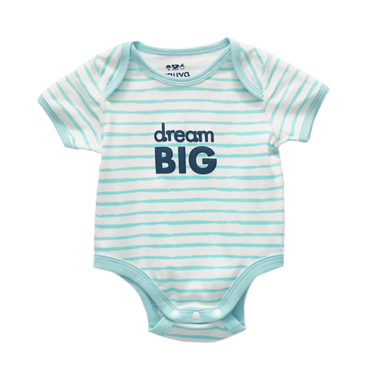 Baby Organic Cotton Romper Set - Ocean Whale & Blue Stripes