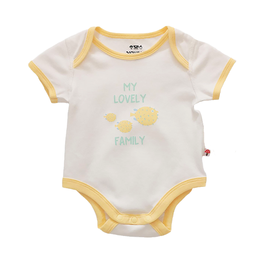 Baby Organic Cotton Romper Set - Whale & Fugu
