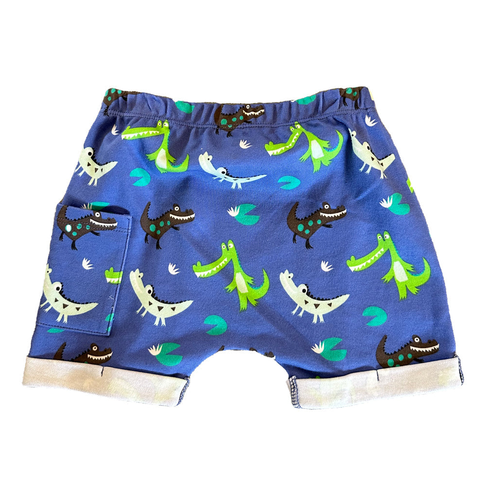 Baby Boys Crocodile Print Puff Shorts