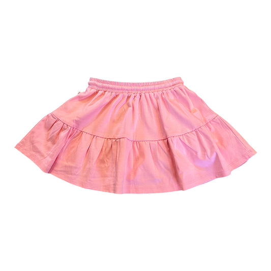 Girls Solid Cotton Skirt