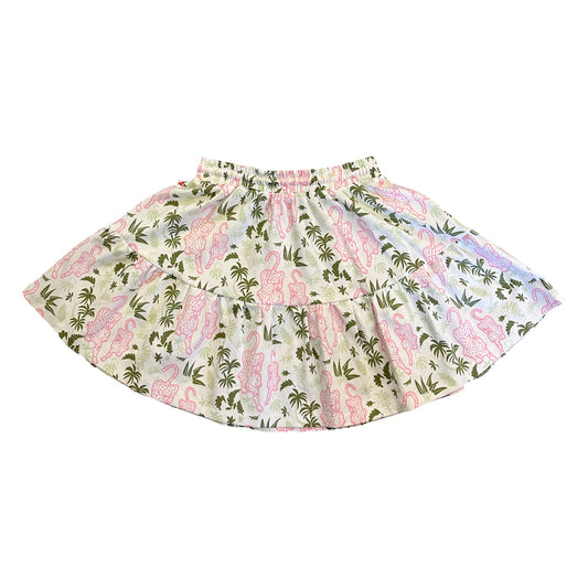 Girls Forest Print Cotton Skirt