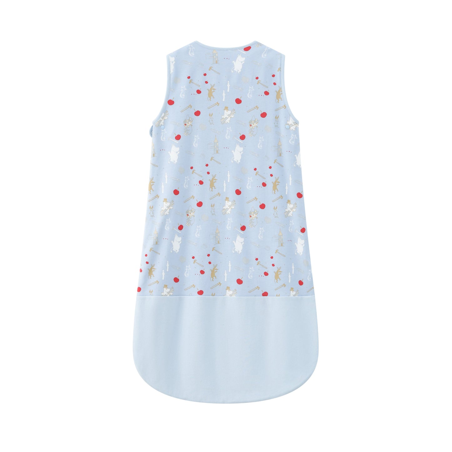 Vauva X Moomin FW23-男嬰Moomin遍布印刷棉睡袋(民間藍色)
