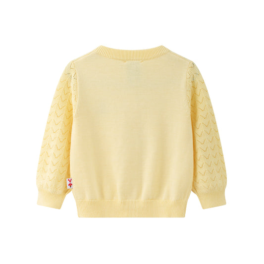 Vauva x Moomin - Baby Little My Long Sleeve Cardigan (Yellow) - Product Image 2