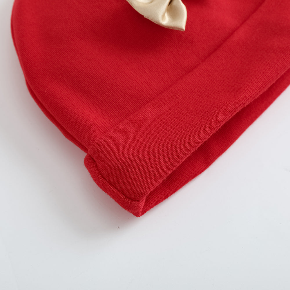 Vauva FW23-女嬰北歐聖誕節棉花帽