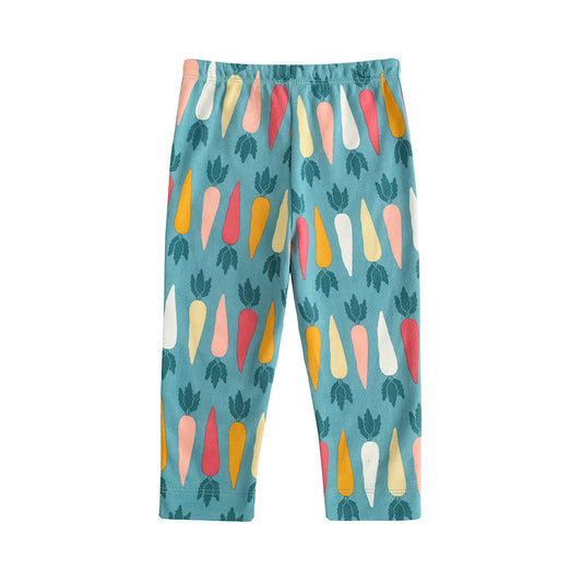 Baby Boy Carrot All Over Print Cotton Pants